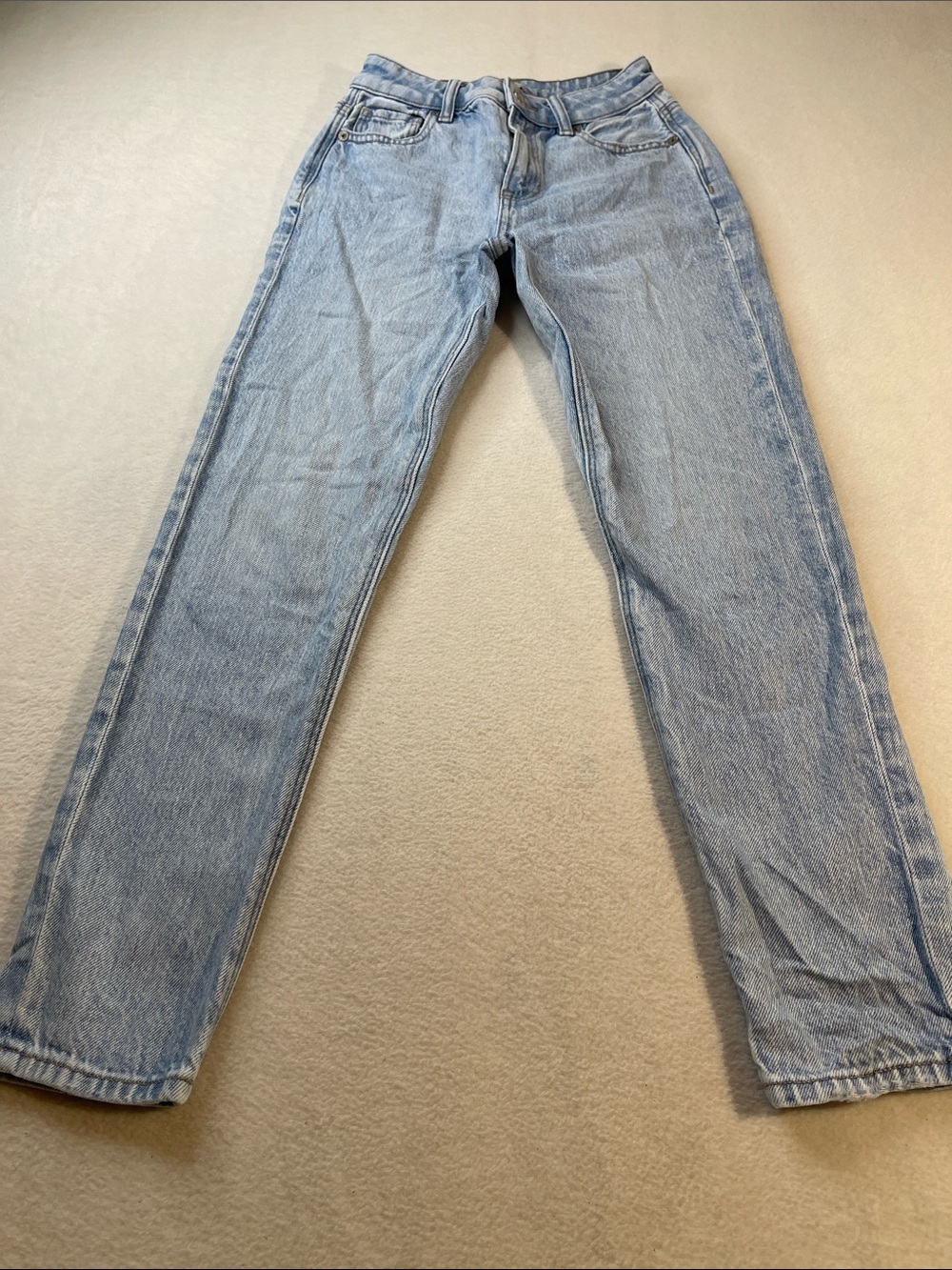 American Eagle Outfitters MOM JEAN DENIM Straight-Leg Jeans WOMENS SIZE 000 S